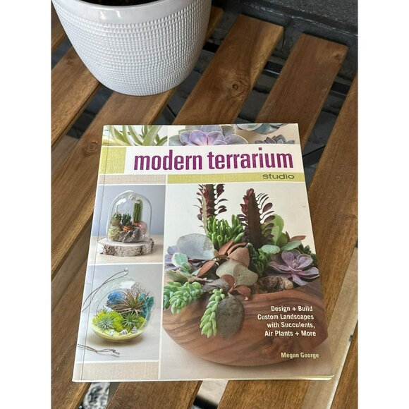 VTG Modern Terrarium Softcover Book Gardening Plants Cacti Gardening Botanical - Picture 4 of 4